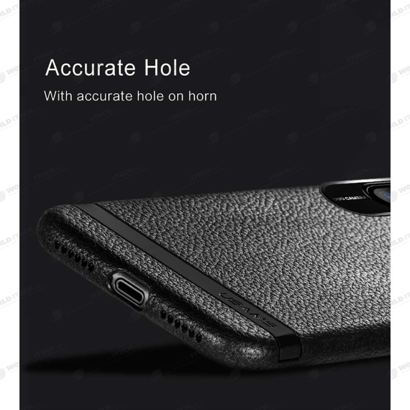 Coque Silicone Souple imitation Cuir iPhone X / XS