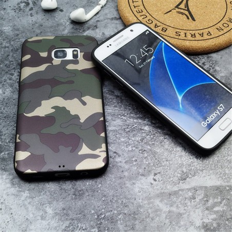 Coque Silicone Camo Militaire Samsung Galaxy S6