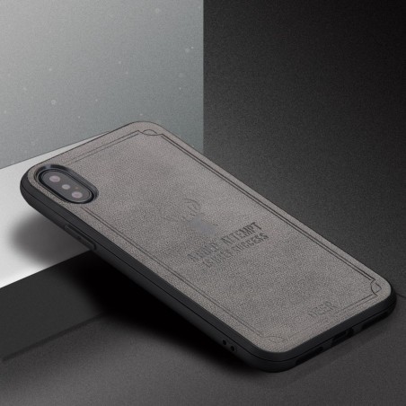 Coque Silicone Souple arrière doux tête de Cerf iPhone X / XS