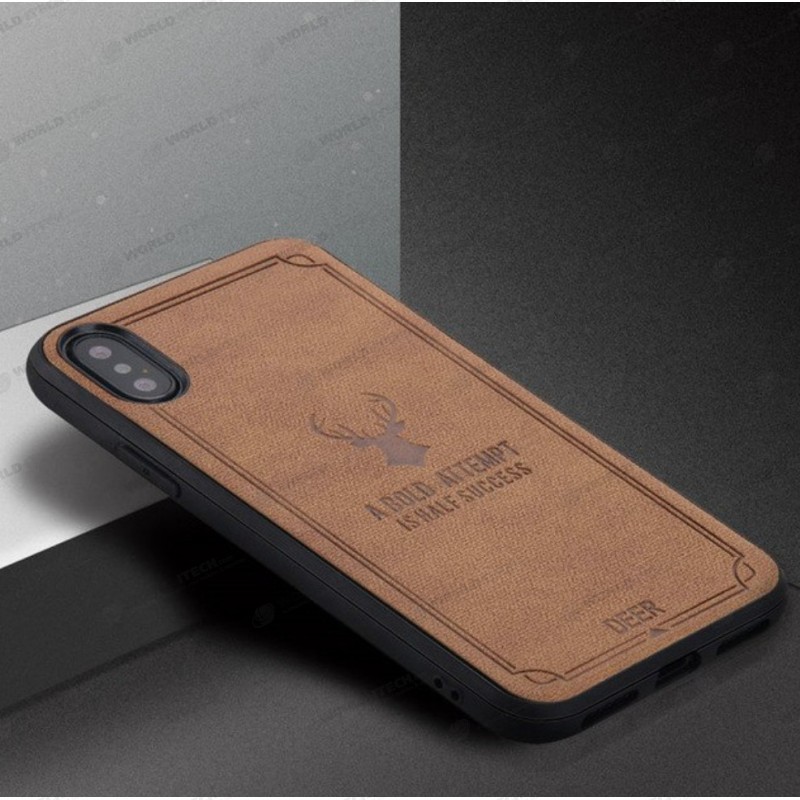 Coque Silicone Souple arrière doux tête de Cerf iPhone 6 Plus / 6S Plus