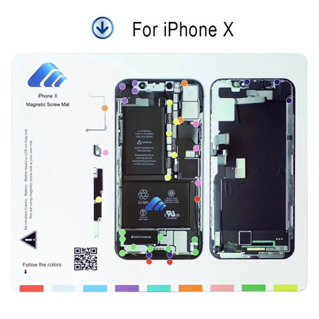 Patron aimanté guide range vis iPhone X / XS 10