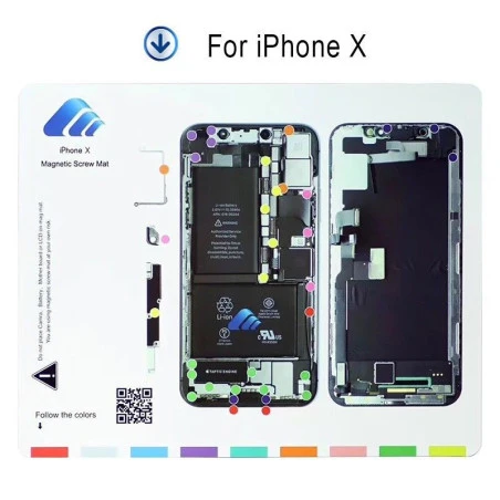 Patron aimanté guide range vis iPhone X / XS 10