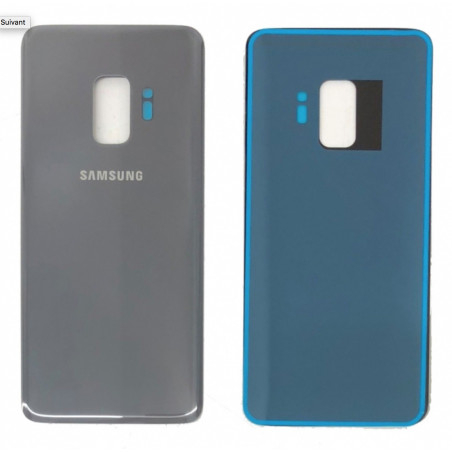Vitre arrière Argent Gris COMPATIBLE Samsung Galaxy S9 SM-G960F