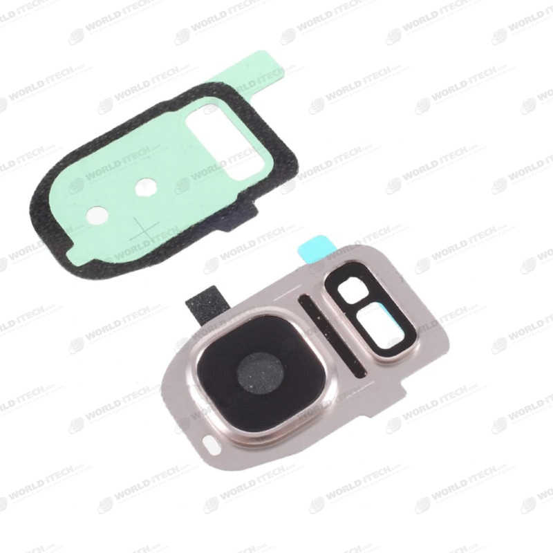 Lentille Appareil photo or pour vitre arrière S7 / S7 EDGE Samsung