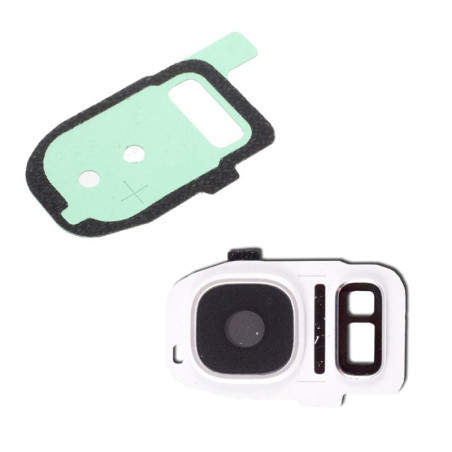 Lentille Appareil photo blanc pour vitre arrière S7 / S7 EDGE Samsung