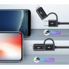 Chargeur allume cigare avec cable Type-C Lightning iPhone Samsung