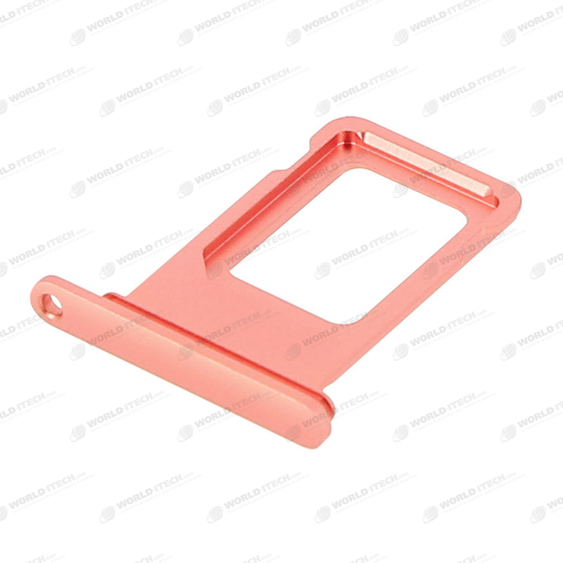 Tiroir Support Rose Corail Carte Nano SIM iPhone XR