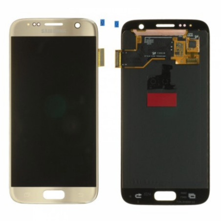 Ecran LCD ORIGINE Samsung Or Doré S7 SM-G930F - Kit Outils OFFERT