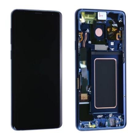Ecran ORIGINE Samsung Bleu avec chassis S9 SM-G960F - Kit Outils OFFERT