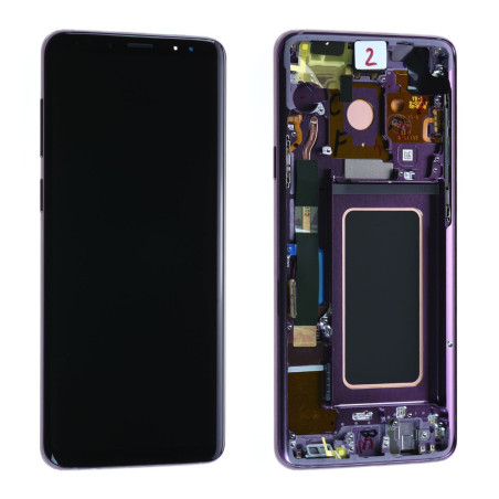 Ecran ORIGINE Samsung Violet avec chassis S9 SM-G960F - Kit Outils OFFERT
