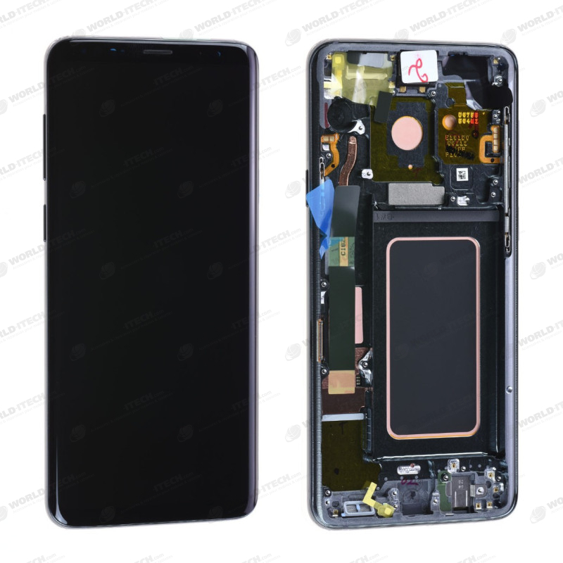 Ecran ORIGINE Samsung Gris Titane avec chassis S9 SM-G960F - Kit Outils OFFERT