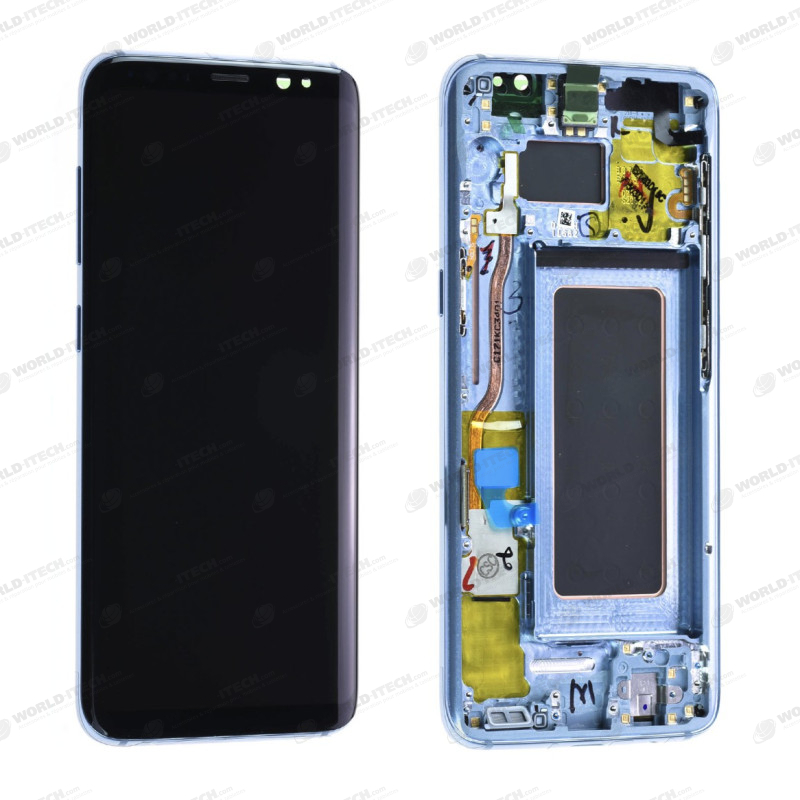 Ecran ORIGINE Samsung bleu avec chassis S8 SM-G950F