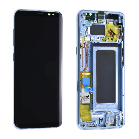 Ecran ORIGINE Samsung bleu avec chassis S8 SM-G950F
