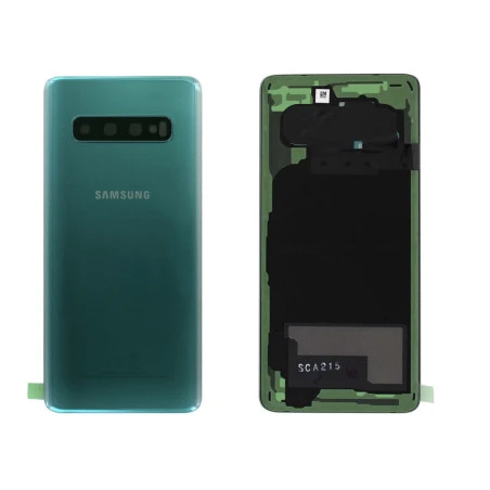 Vitre arrière vert prisme OFFICELLE Samsung Galaxy S10 SM-G973F GH82-18378E