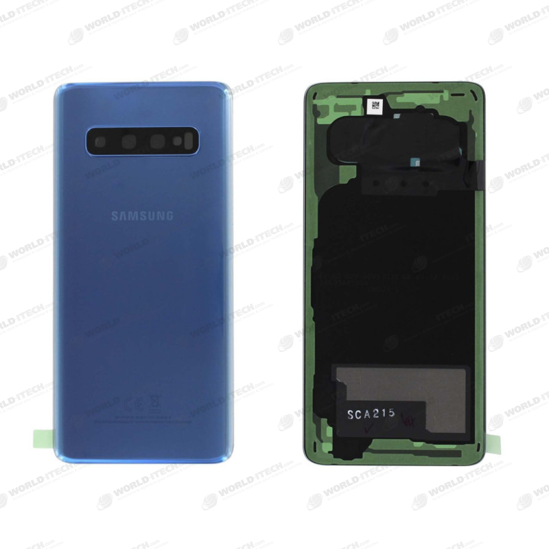 Vitre arrière bleu OFFICELLE Samsung Galaxy S10 SM-G973F GH82-18378C