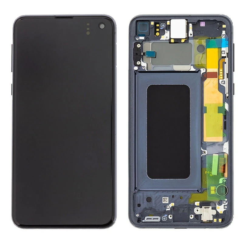 Ecran sur chassis Noir OFFICIEL origine service pack Samsung S10E SM-G970