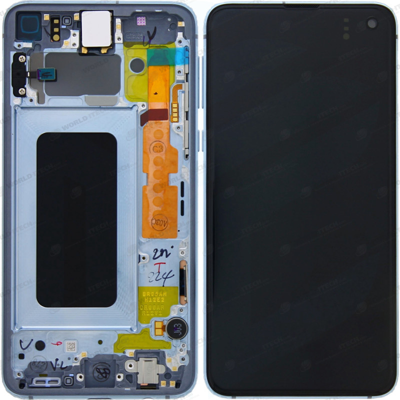 Ecran sur chassis Noir OFFICIEL origine service pack Samsung S10E SM-G970 GH82-18852C