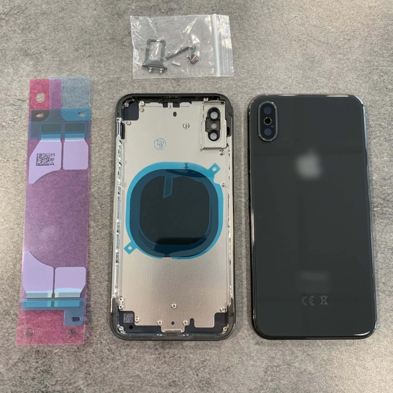 Chassis avec vitre arrière gris sidéral noir iPhone XS - KIT OUTILS OFFERTS
