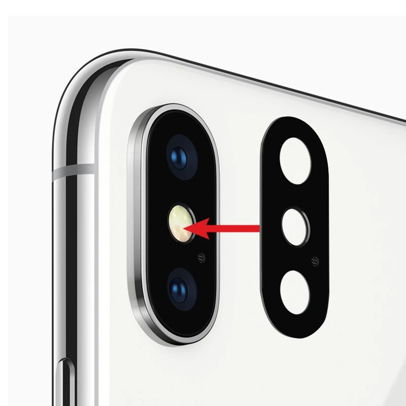 Lentille remplacement vitre appareil photo iPhone XS / XS Max