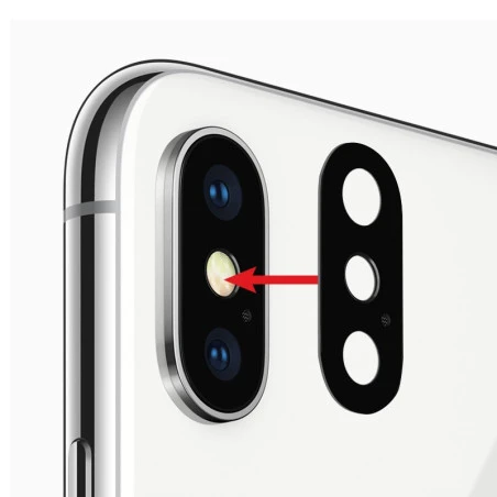 Lentille remplacement vitre appareil photo iPhone XS / XS Max