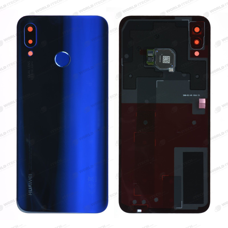 Vitre arrière Bleu OFFICIELLE Huawei P20 Lite 02351VNU