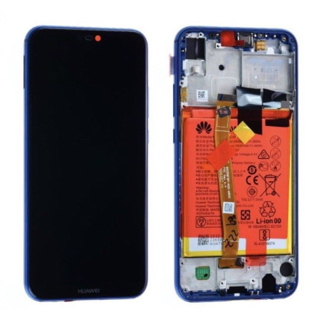 Ecran OFFICIEL Huawei Bleu avec chassis P20 Lite - Kit Outils OFFERT 02351XUA