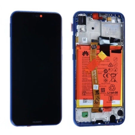 Ecran OFFICIEL Huawei Bleu avec chassis P20 Lite - Kit Outils OFFERT 02351XUA