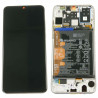 Ecran OFFICIEL Huawei Noir avec chassis P30 Lite - Kit Outils OFFERT 02352RQC MAR-LX3A origine service pack