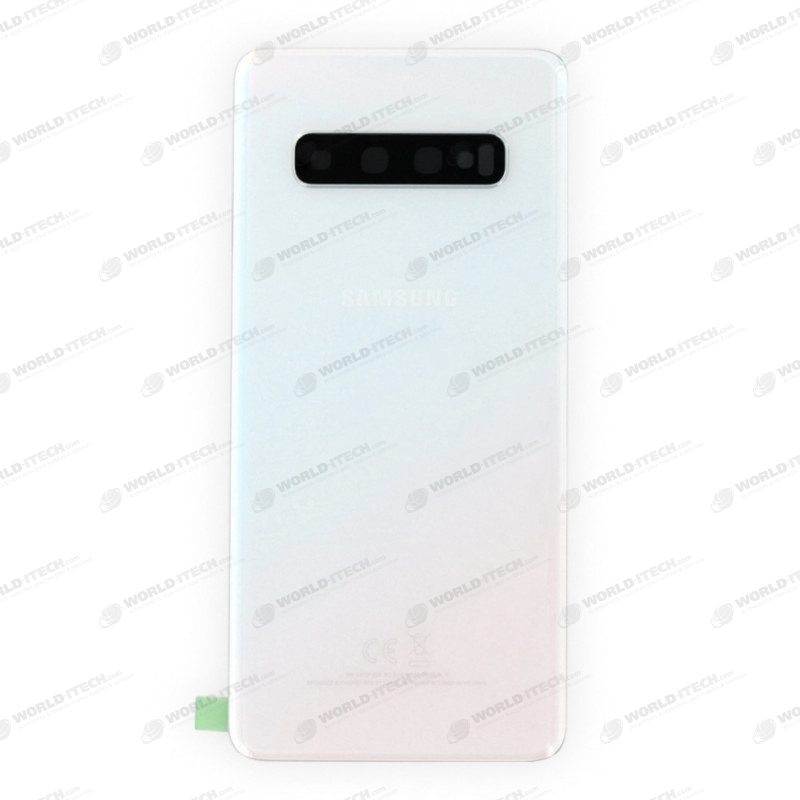Vitre arrière Noir COMPATIBLE Samsung Galaxy S10 SM-G973F GH82-18378F