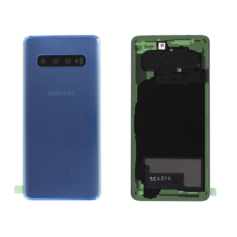 Vitre arrière bleu COMPATIBLE Samsung Galaxy S10 SM-G973F GH82-18378C