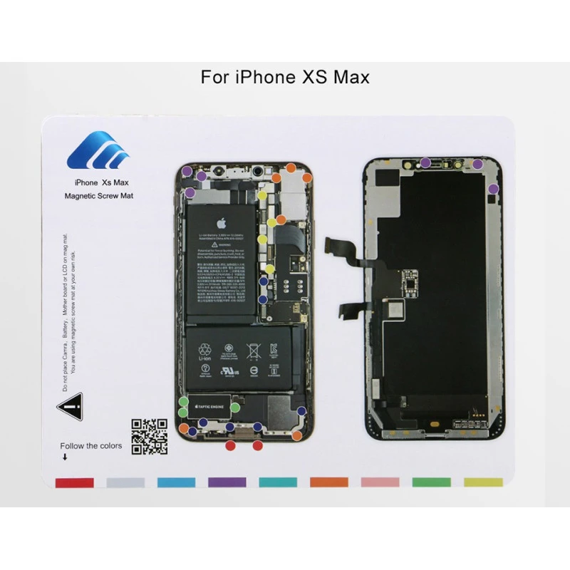 Patron aimanté guide range vis iPhone XS Max