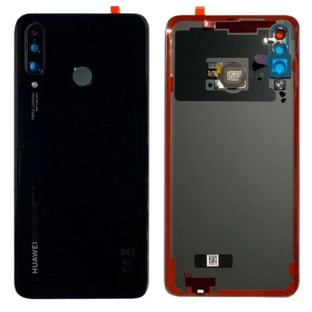 Vitre arrière Midnight Black (Noir)  OFFICIELLE Huawei P30 Lite 02352RPV MAR-LX3A