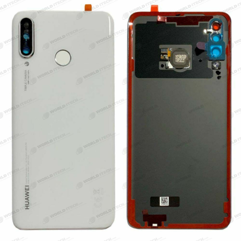Vitre arrière blanc Pearl OFFICIELLE Huawei P30 Lite MAR-LX3A 02352RQB