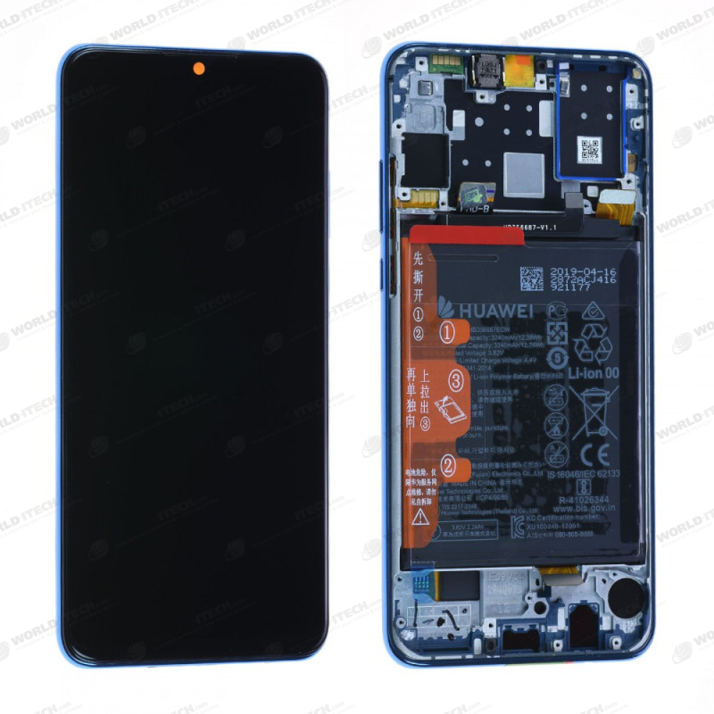 Ecran OFFICIEL Huawei Bleu avec chassis P30 Lite - Kit Outils OFFERT