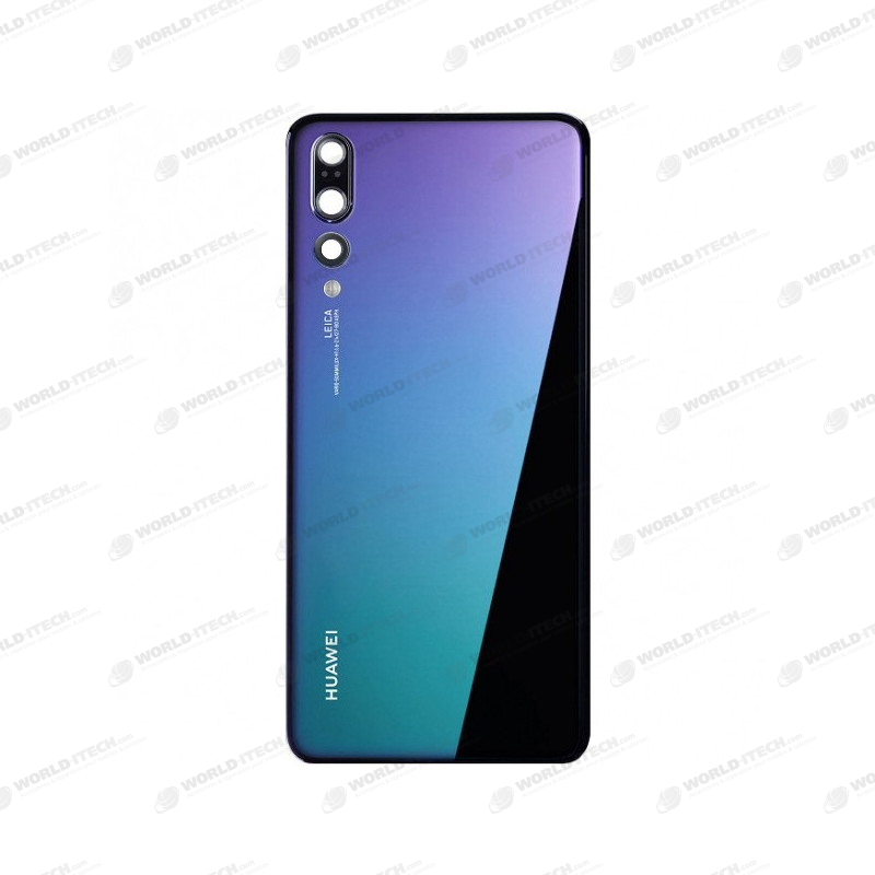 Vitre arrière Twillight bleu violet COMPATIBLE Huawei P20 Pro + Kit Outils OFFERT