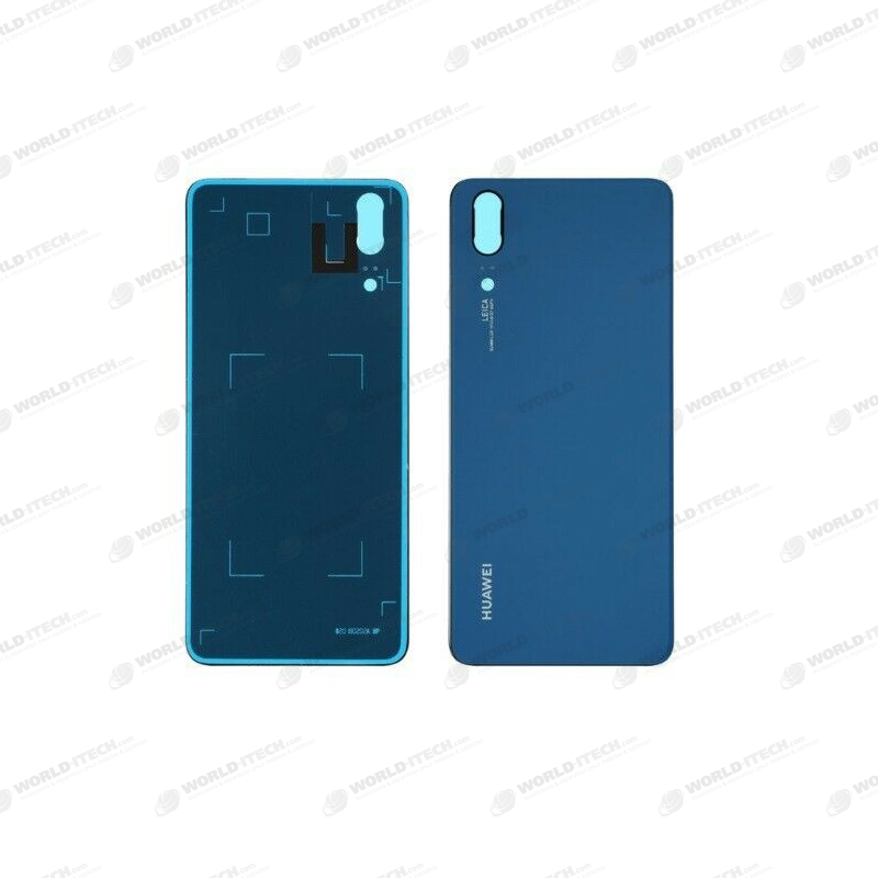 Vitre arrière Bleu COMPATIBLE Huawei P20 - Outils OFFERTS