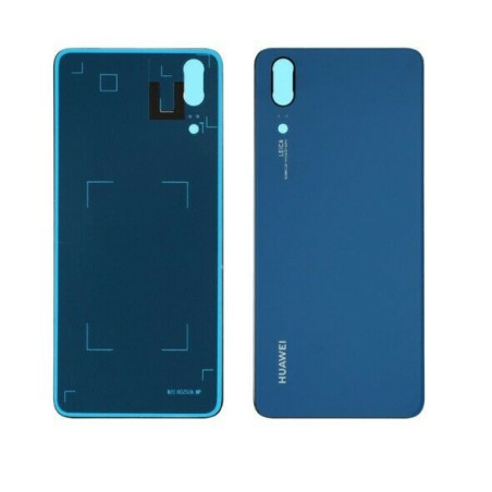 Vitre arrière Bleu COMPATIBLE Huawei P20 - Outils OFFERTS