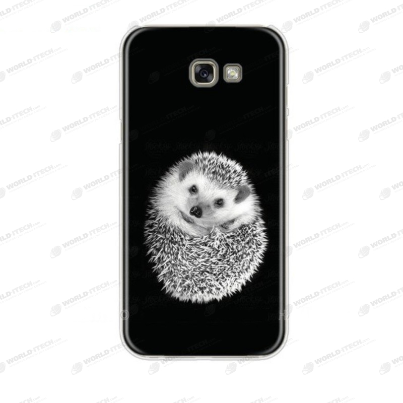 Coque silicone hérisson noir et blanc Samsung A5 2017