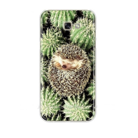 Coque silicone hérisson qui dort sur cactus Samsung A5 2017