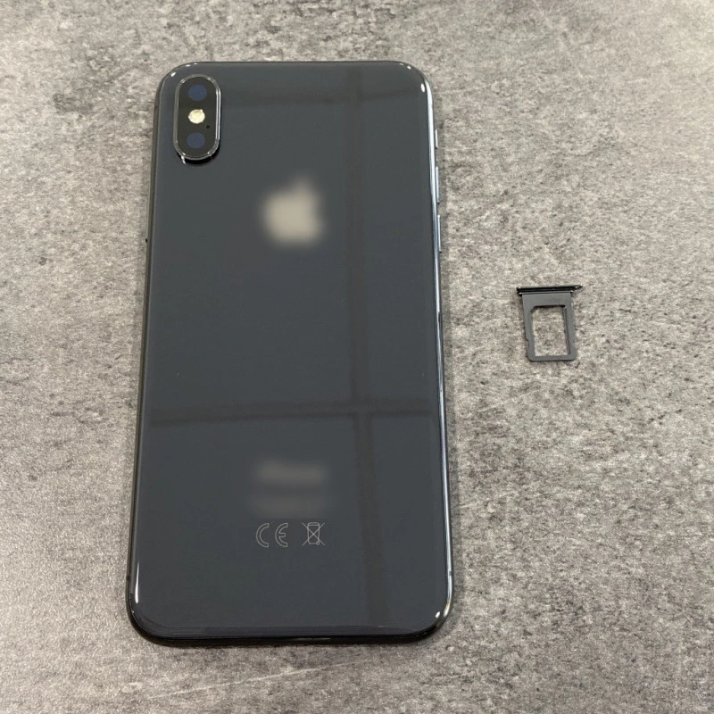 Chassis vitre arrière noir complet prémonté iPhone X - KIT OUTILS OFFERTS