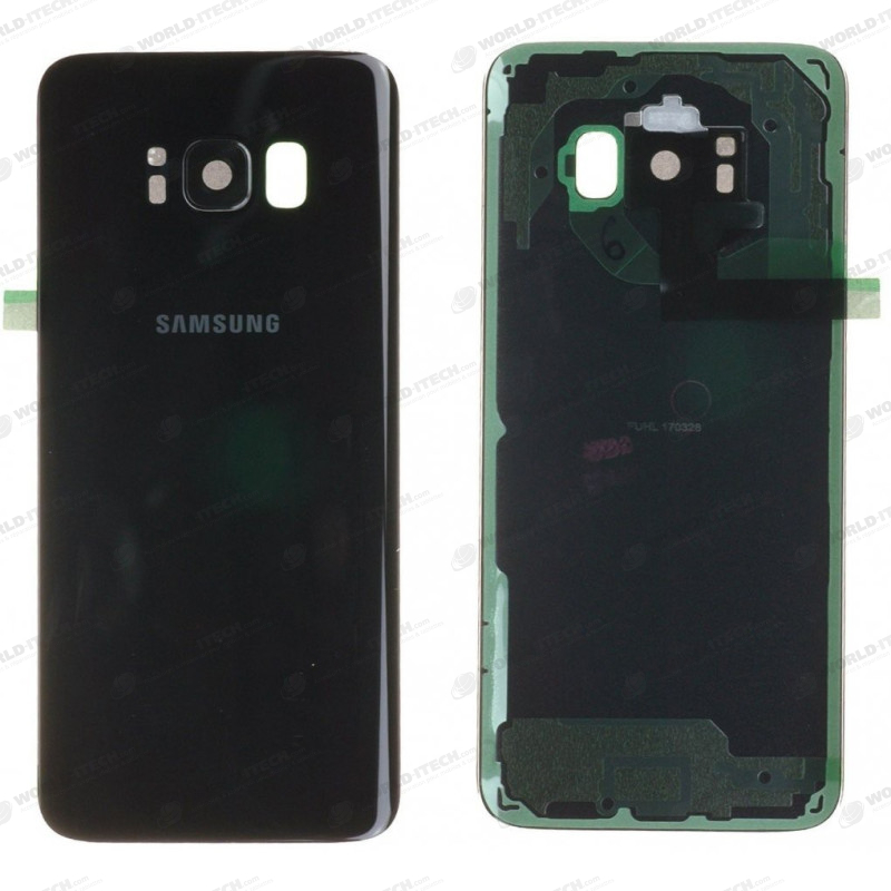Vitre arrière noir COMPATIBLE Samsung Galaxy S8 Plus SM-G955F