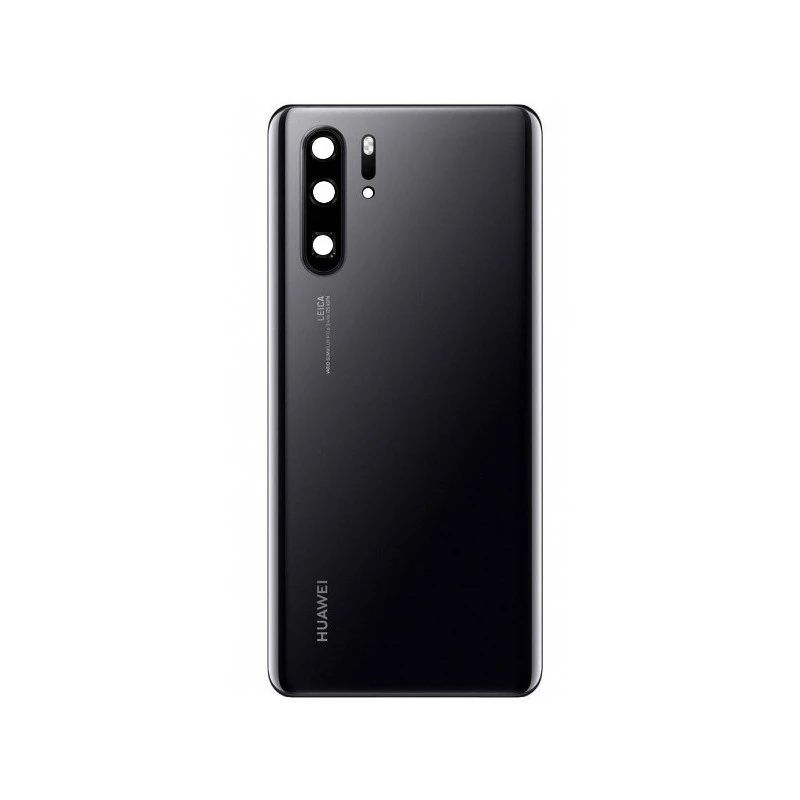 Vitre arrière Noir COMPATIBLE Huawei P30 Pro - Kit Outils OFFERT
