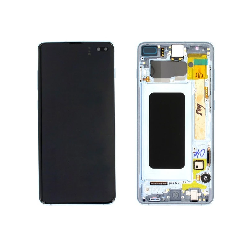 Ecran AMOLED ORIGINE Samsung bleu S10+ SM-G975F - Kit Outils OFFERT GH82-18849C