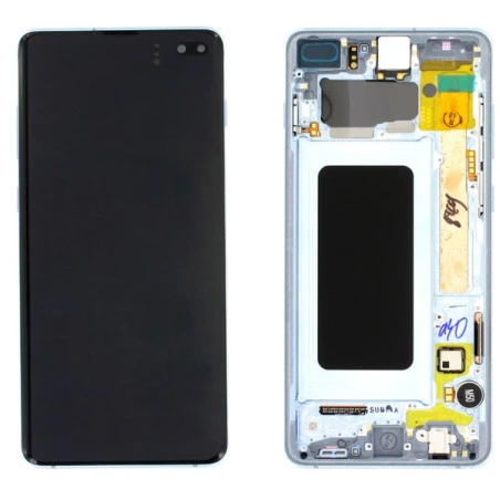 Ecran AMOLED ORIGINE Samsung bleu S10+ SM-G975F - Kit Outils OFFERT GH82-18849C