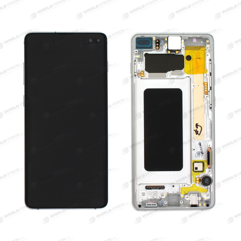 Ecran AMOLED ORIGINE Samsung bleu S10+ SM-G975F - Kit Outils OFFERT GH82-18849B / GH82-18834B