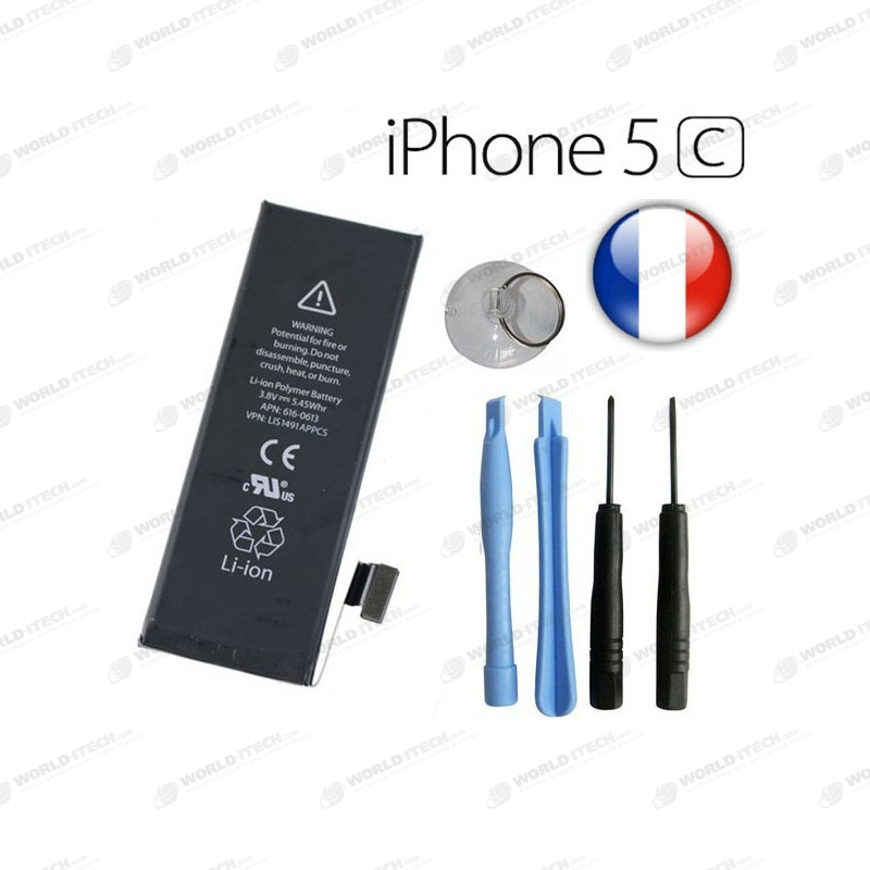 Batterie Interne 3.8V 1510mAh Origine iPhone 5C - Kit Outils OFFERT