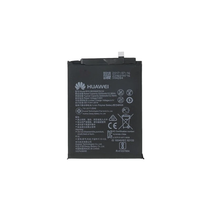 Batterie OFFICIELLE Huawei Honor HB356687ECW P30 Lite / P Smart + / Mate 10 Lite / Nova 2 Plus / Honor 7X