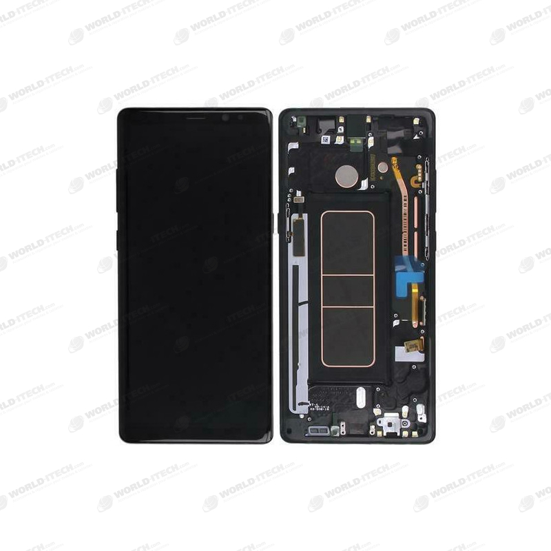 Ecran sur chassis Noir OFFICIEL Samsung Note 8 SM-N950F - Kit Outils OFFERT GH97-21065A