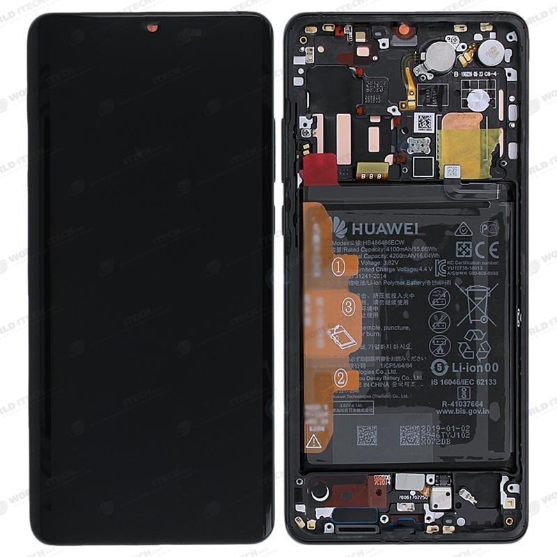 Ecran OFFICIEL Huawei Noir avec chassis P30 PRO - Kit Outils OFFERT 02352PBT
