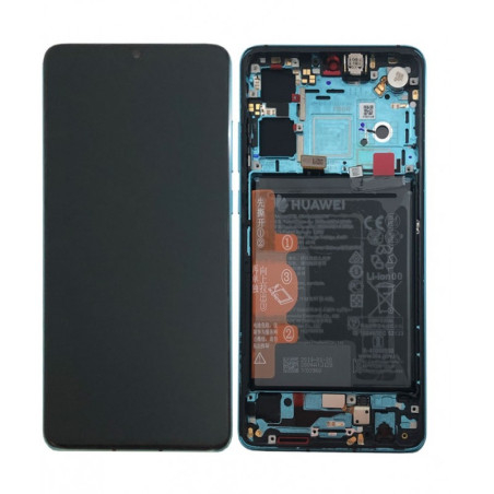 Ecran OFFICIEL Huawei bleu aurora blue avec chassis P30 02352NLN - Kit Outils OFFERT